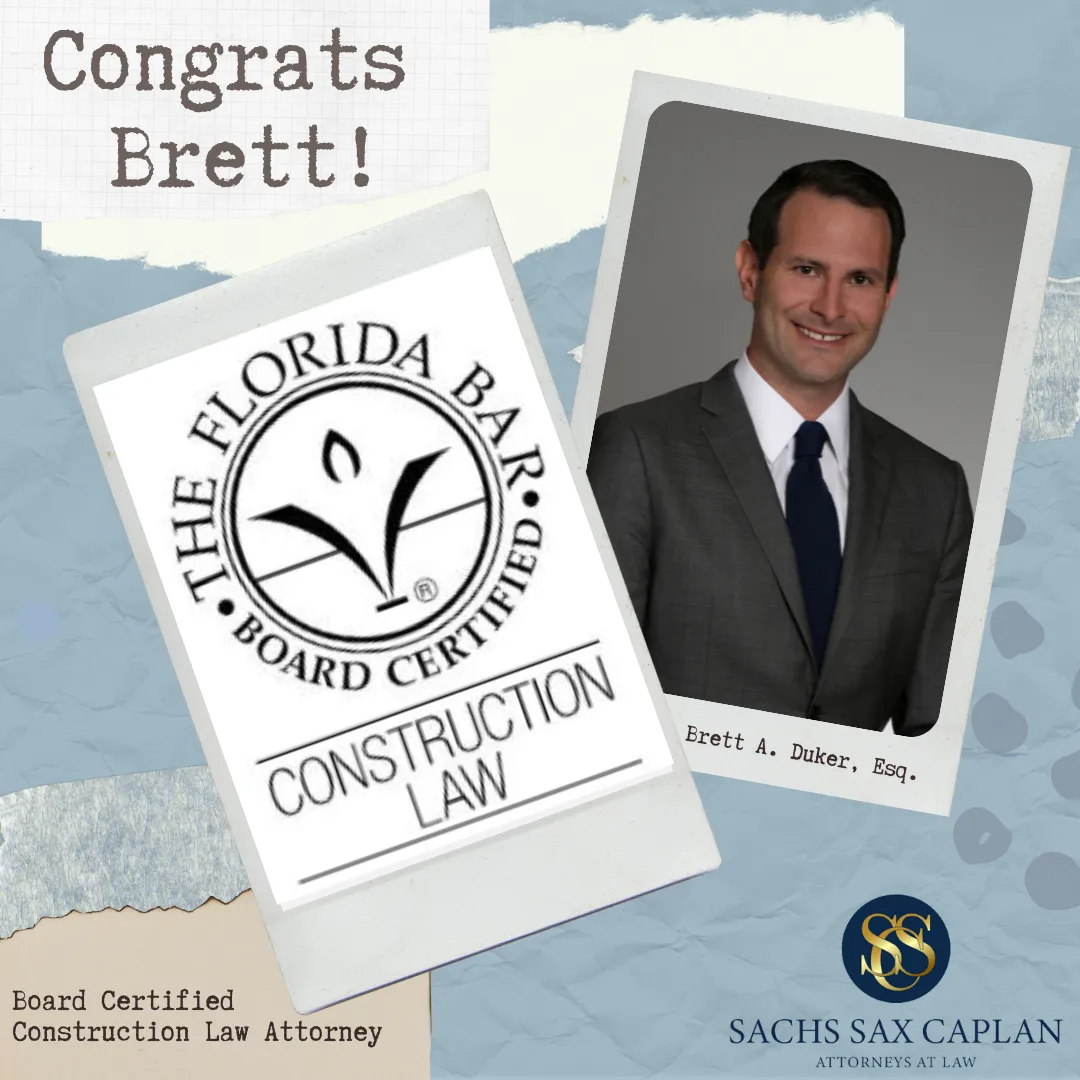 Attorney Brett A. Duker Achieves Board Certification